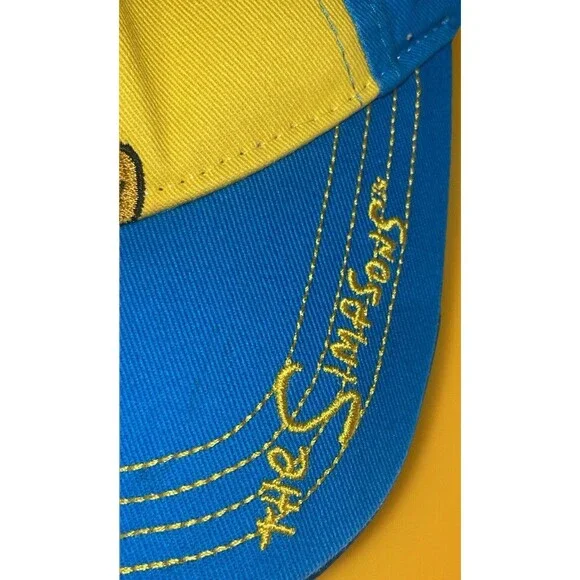 THE SIMPSONS Universal Studios BART Simpson Hat Cap Kids size Youth Blue/yellow - Picture 4 of 8